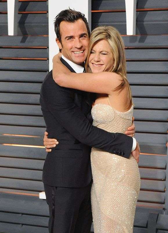 Justin Theroux and Jennifer Aniston during the 2015 Vanity Fair Oscar Party at Wallis Annenberg Center for the Performing Arts on February 22, 2015, in Beverly Hills, California. | Source: Getty Images