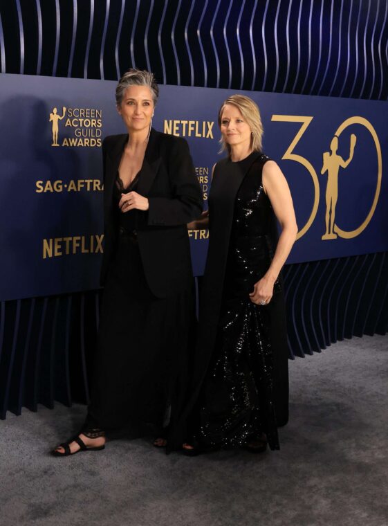 Alexandra Hedison and Jodie Foster at the 2024 Screen Actors Guild Awards | Source: Getty Images