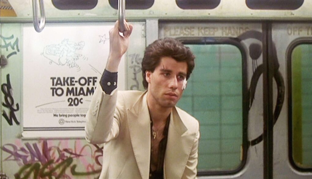 John Travolta during the filming of "Saturday Night Fever" in 1977 | Source: Getty Images