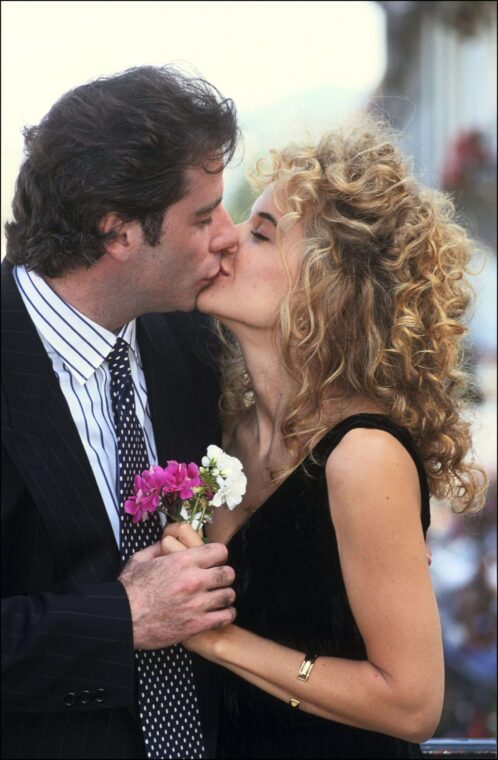 John Travolta and Kelly Preston attend the Deauville Film Festival on September 8, 1991 in Deauville, France | Source: Getty Images