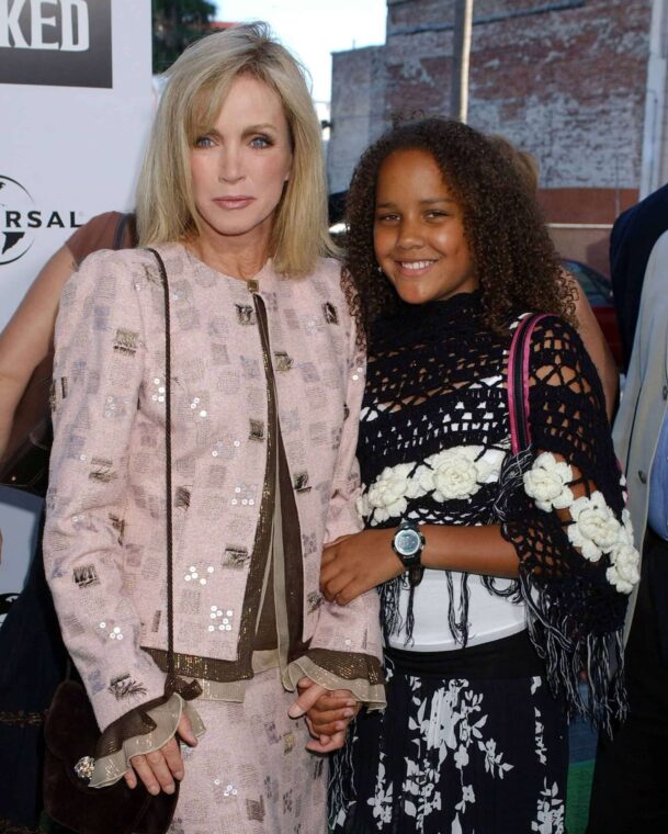 Donna Mills with Chloe Mills at the opening of "Wicked" in Los Angeles | Source: Getty Images