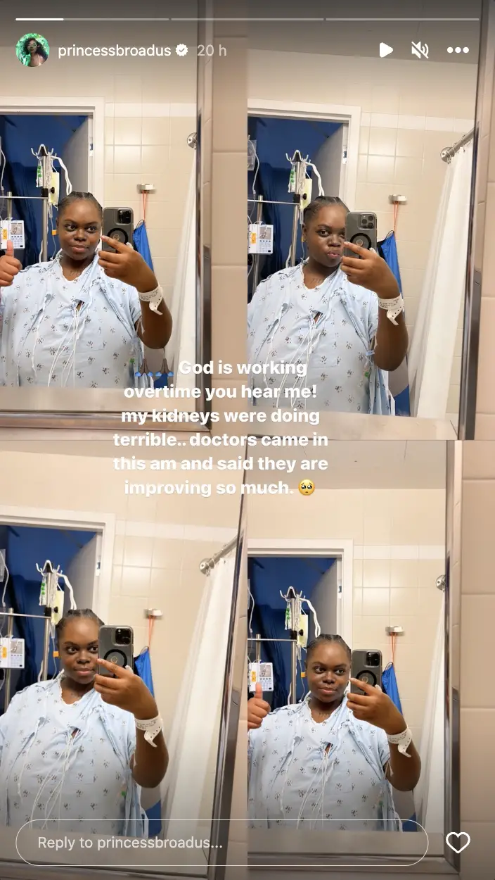 Cori Broadus' health update posted on January 23, 2024 | Source: Instagram/princessbroadus