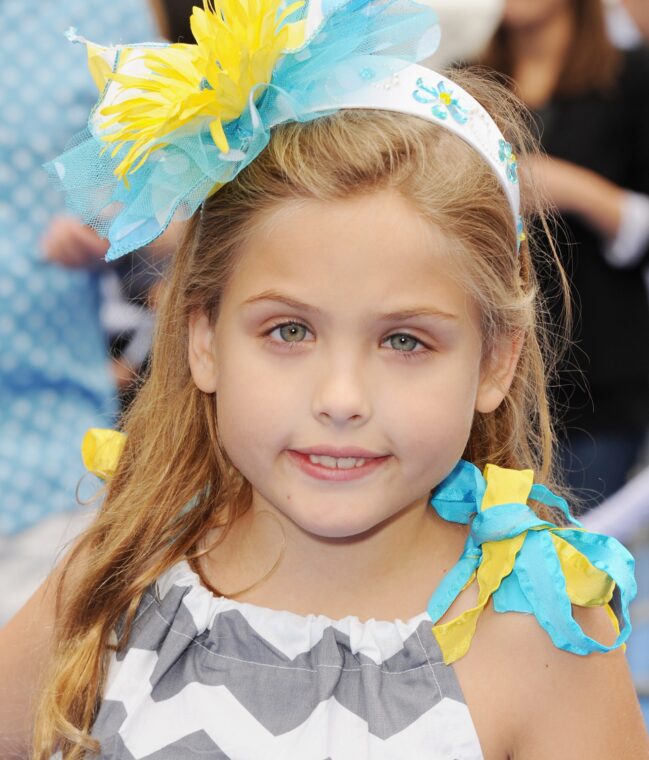 Dannielynn Birkhead at the Premiere "Smurfs 2" on July 28, 2013 in Westwood, California | Source: Getty Images