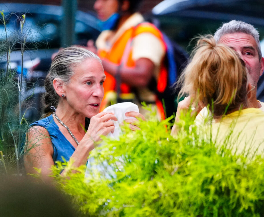 Sarah Jessica Parker and Andy Cohen seen at Anton's on July 18, 2021 in New York City. | Source: Getty Images