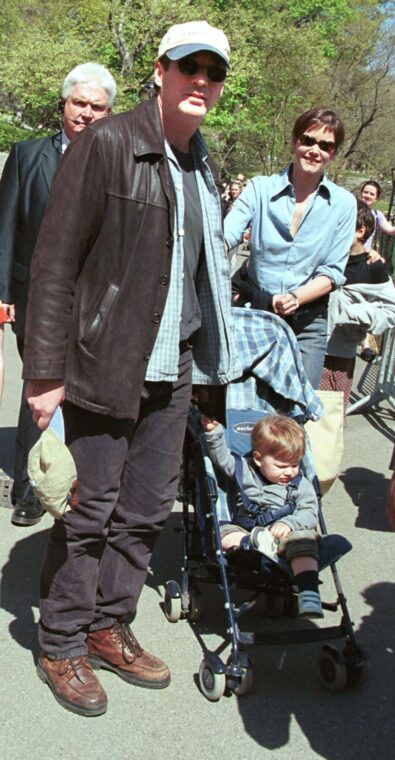 Richard Gere, actress Carey Lowell, and their son Homer James Jigme Gere arrive for the "Kids for Kids" Carnival at Central Park on April 29, 2001 in New York City. ┃Source: Getty Images