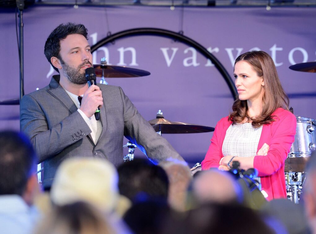 Ben Affleck and Jennifer Garner speak onstage at the John Varvatos 10th Annual Stuart House Benefit at John Varvatos Los Angeles on March 10, 2013 in Los Angeles, California. | Source: Getty Images