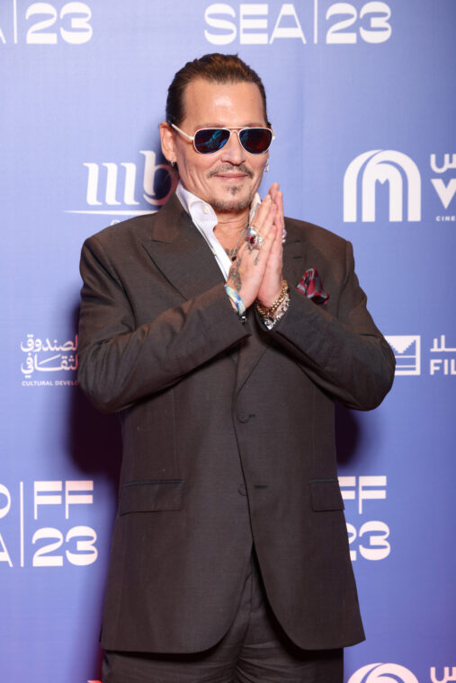 Johnny Depp at the Red Sea International Film Festival in Jeddah, Saudi Arabia on December 1, 2023 | Source: Getty Images