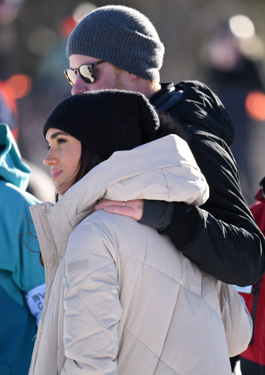 Prince Harry and Meghan Markle attend the Invictus Games One Year To Go Event on February 14, 2024, in Whistler, Canada. | Source: Getty Images