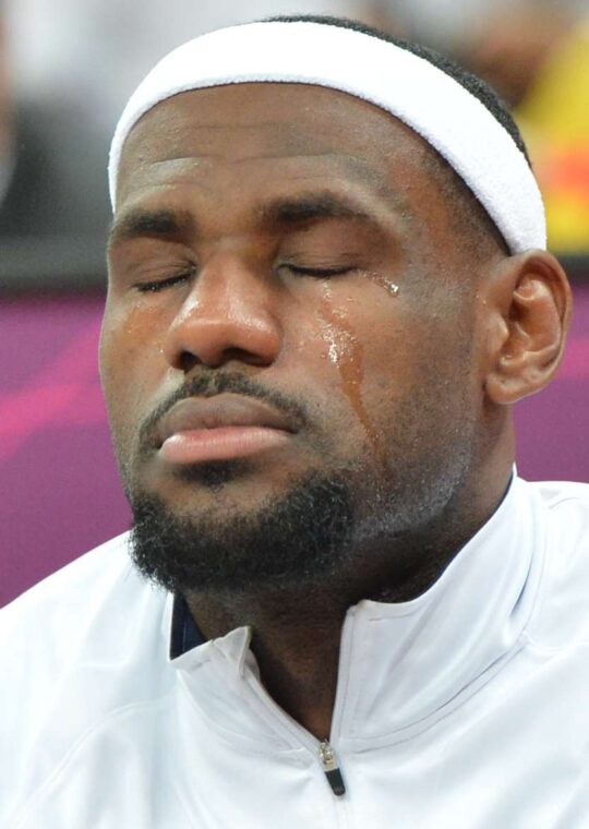 LeBron James before a match Spain vs China at the London 2012 Olympic Games on July 29, 2012 in London | Source: Getty Images