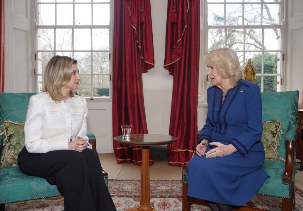 Queen Camilla and Olena Zelenska, 2024 | Source: Getty Images