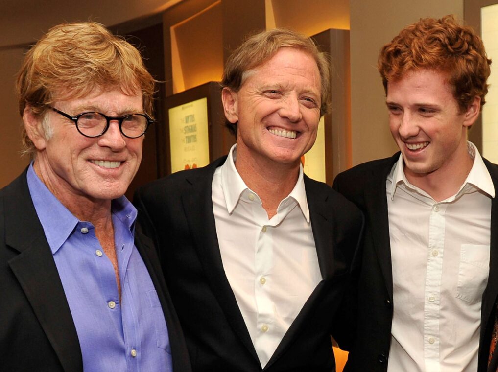 Robert Redford, James Redford, and Dylan Redford attend HBO's New York Premiere of 