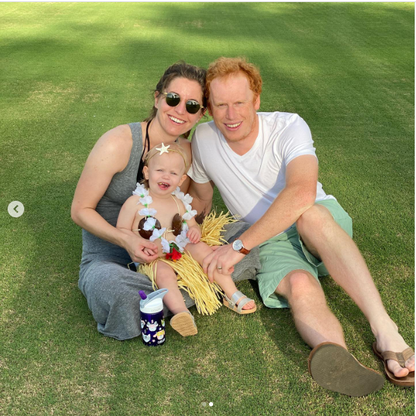 Reed Howard, his  wife Ashley and their daughter Aspen. | Source: Instagram/reedchoward