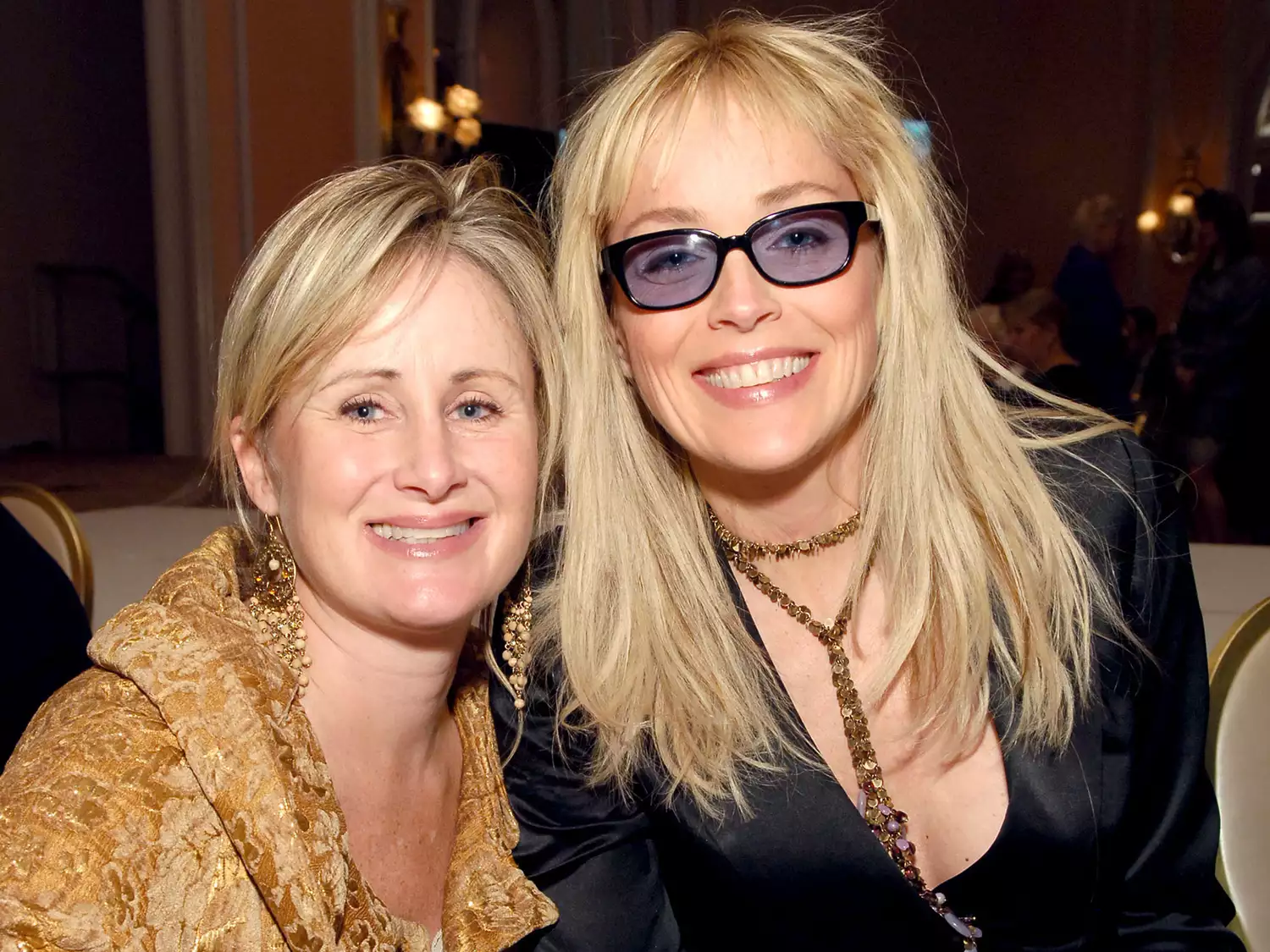 Kelly Stone and Sharon Stone during 3rd Annual "Hollywood Bag Ladies" Lupus Luncheon.
