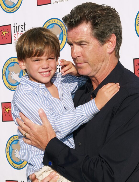 Pierce Brosnan and Paris Brosnan during First Star's