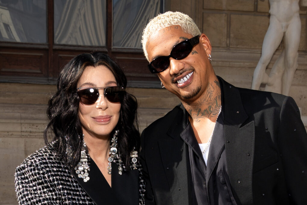 Cher and Alexander Edwards at Paris Fashion Week - Womenswear Spring/Summer 2024 | Source: Getty Images