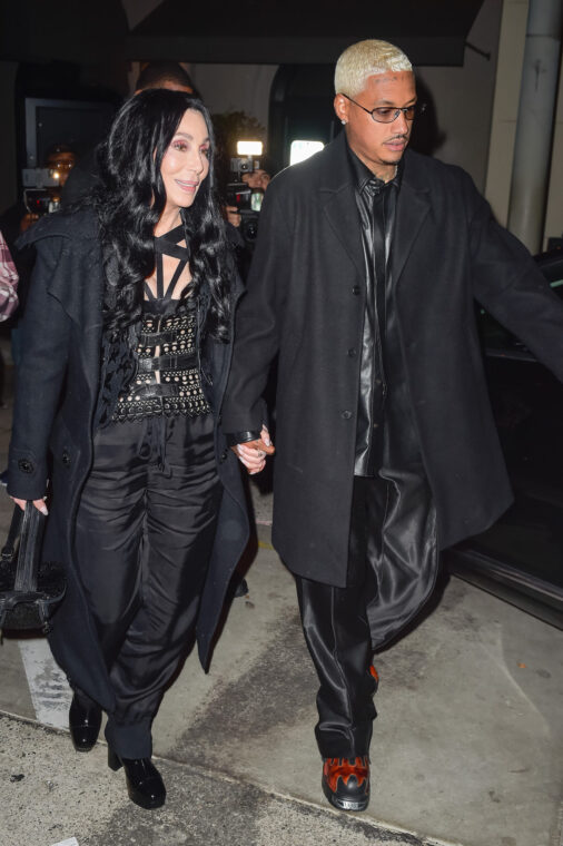 Cher and Alexander Edwards are seen on November 2, 2022, in Los Angeles, California. | Source: Getty Images