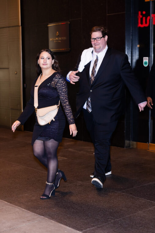 Gypsy Rose Blanchard and Ryan Scott Anderson in Midtown on January 5, 2024, in New York City | Source: Getty Images