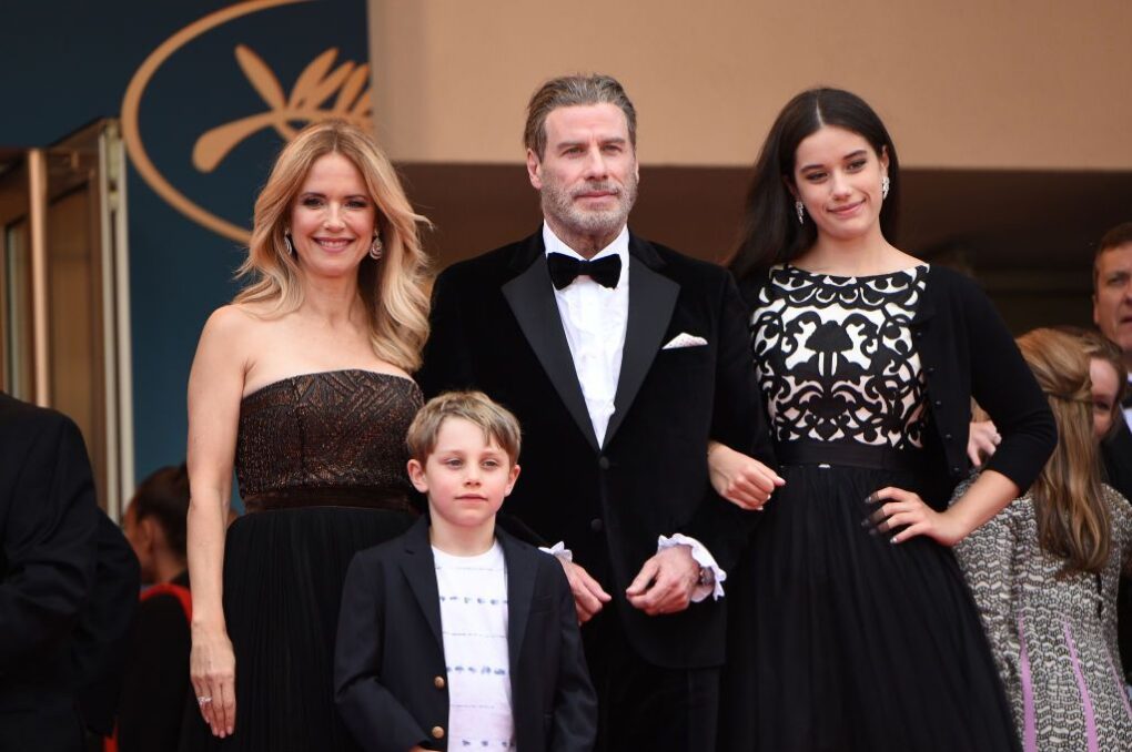 John Travolta, Kelly Preston, and Ella Bleu Travolta during the 71st annual Cannes Film Festival at Hotel du Cap-Eden-Roc on May 15, 2018, in Cap d'Antibes, France. | Source: Getty Images