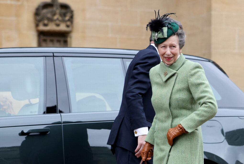 Princess Anne attending the Easter Mattins Service in Windsor, England on March 31, 2024 | Source: Getty Images