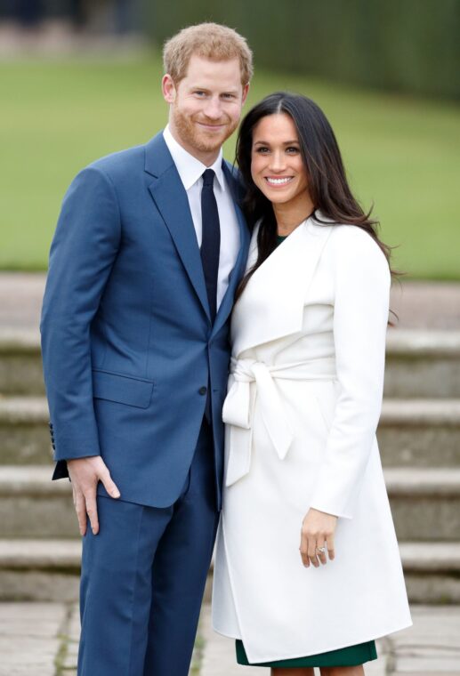 Prince Harry and Meghan Markle attend an official photocall to announce their engagement at The Sunken Gardens, Kensington Palace on November 27, 2017 in London, England | Source: Getty Images