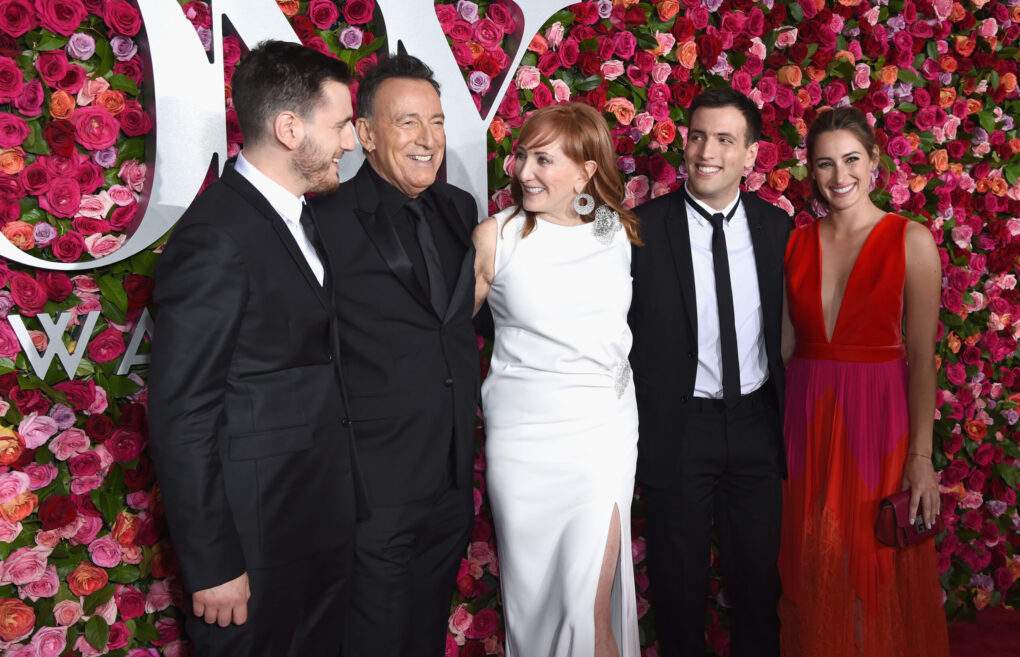 Evan Springsteen, Bruce Springsteen, Patti Scialfa, Sam Springsteen, and Jessica Springsteen in New York City on June 10, 2018. | Source: Getty Images