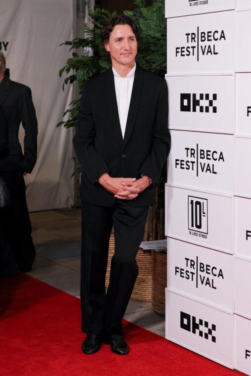 Justin Trudeau attends the "Katy Perry: The Lifetimes Tour" Premiere during the 2026 Tribeca Festival at BMCC Theater on June 8, 2026 in New York City.
