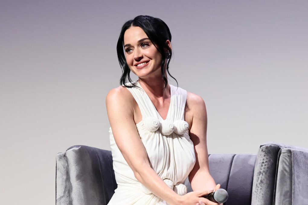 Katy Perry speaks onstage during "Katy Perry: The Lifetimes Tour" Premiere during the 2026 Tribeca Festival at BMCC Theater on June 8, 2026 in New York City.